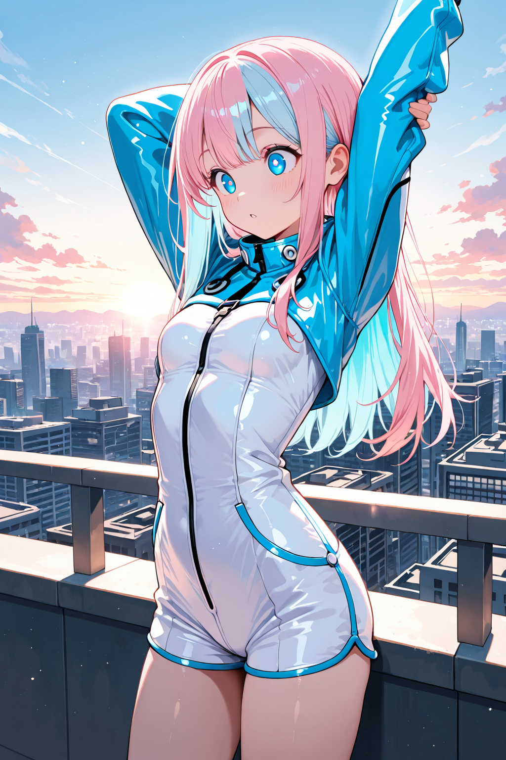 朝のストレッチ