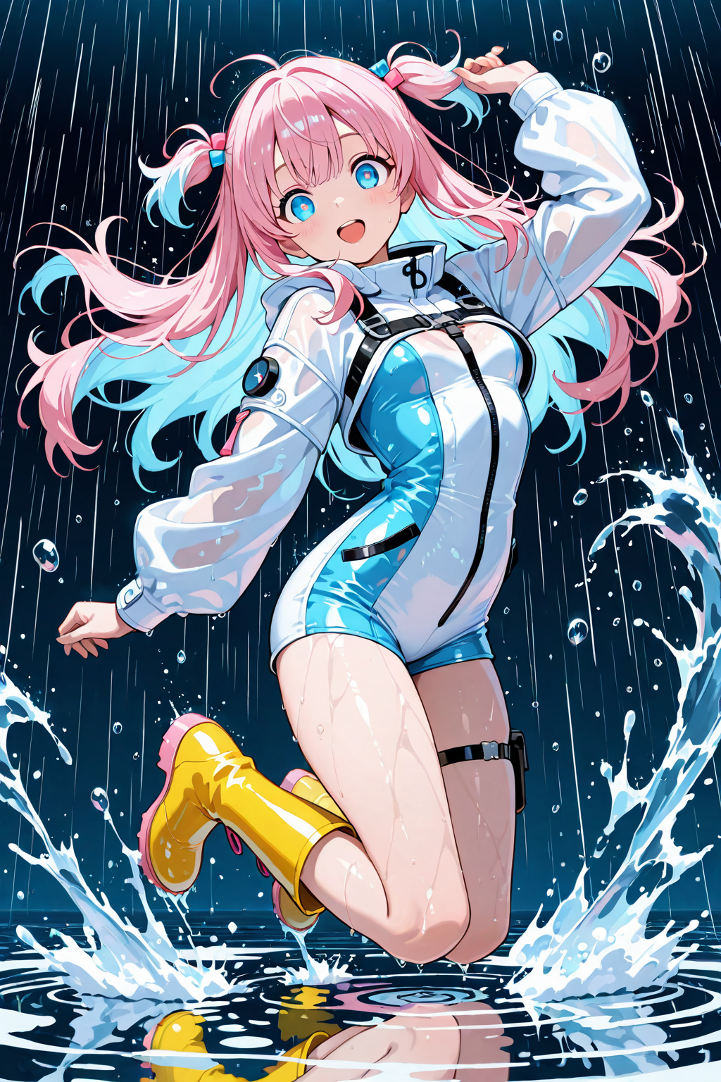 春の雨水たまり