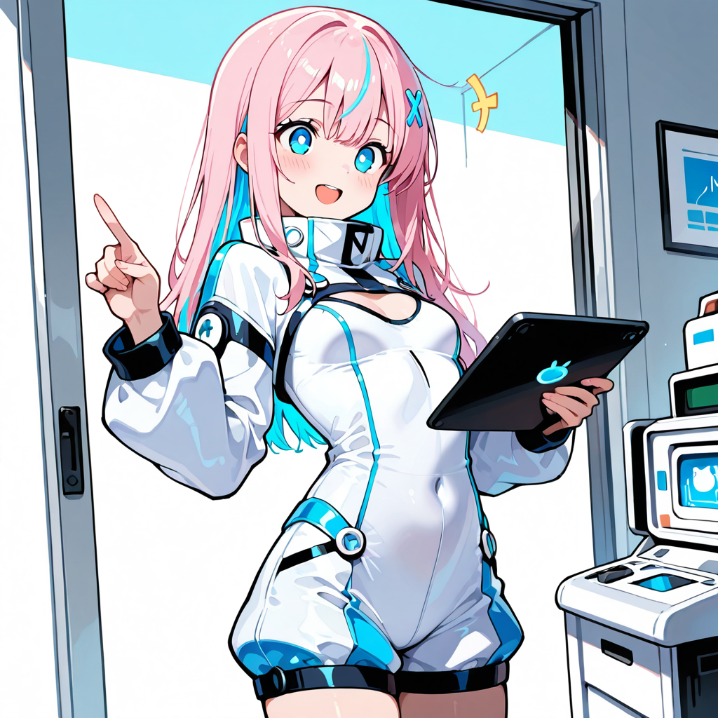 サクラが比較表を解説するイラスト