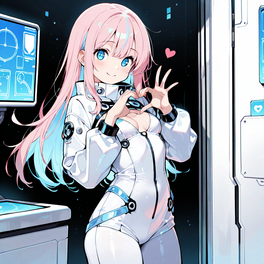 サクラがおすすめポーズをしているイラスト