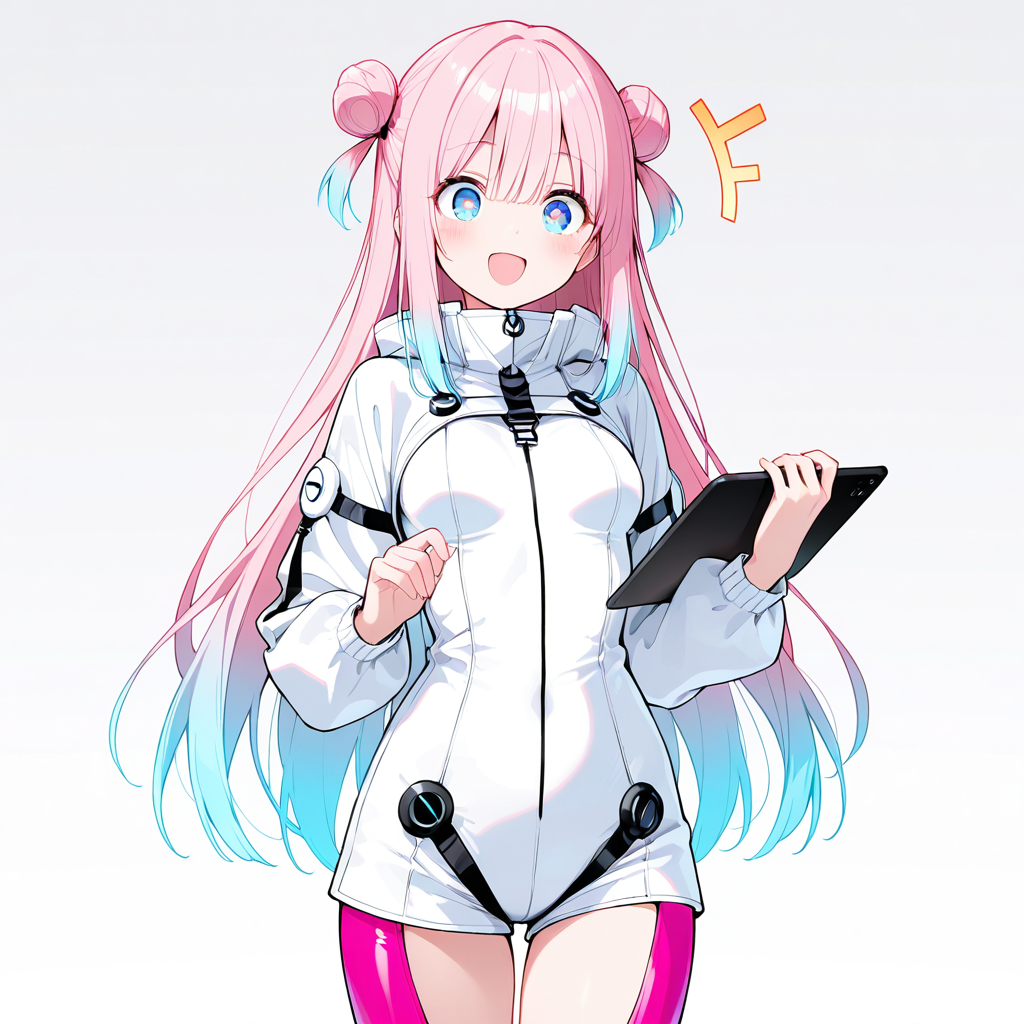 サクラがアニメ絵サービスを解説するイラスト