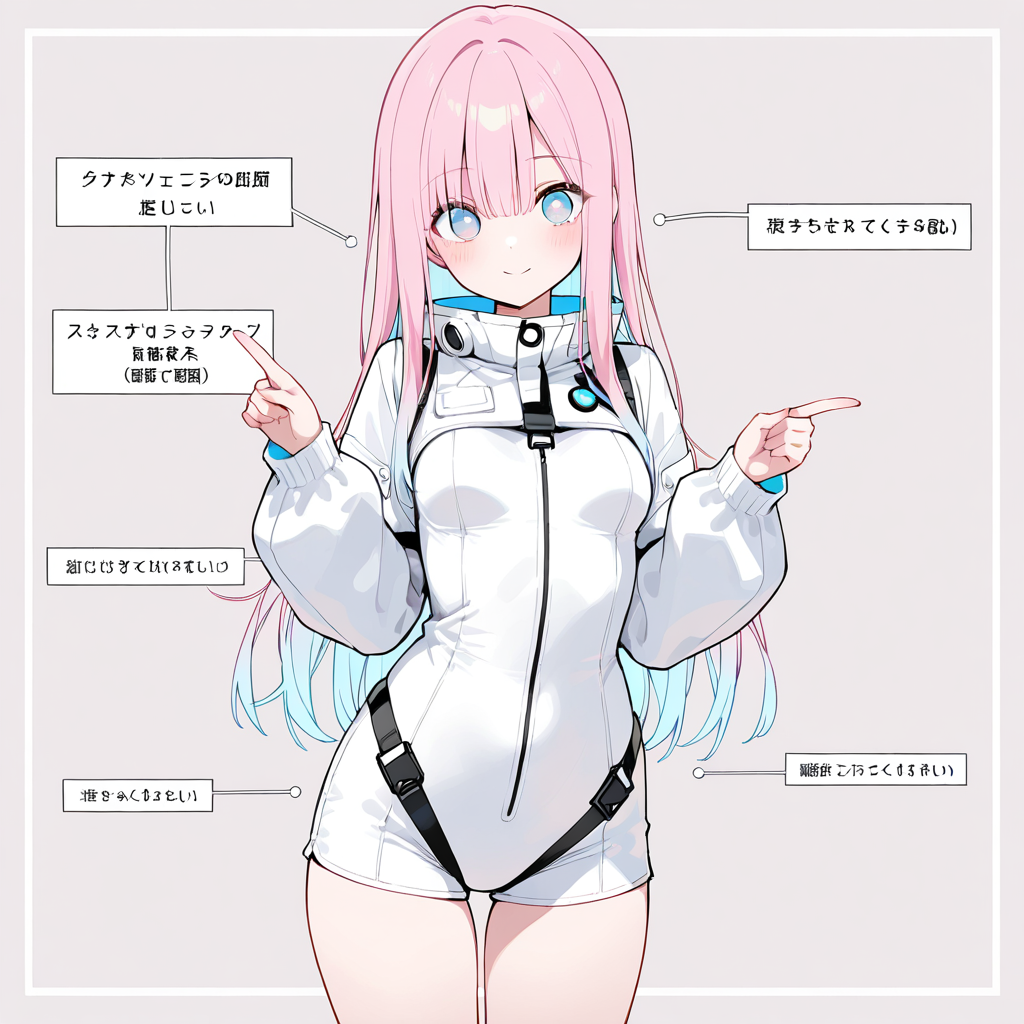 サクラが比較表を解説するイラスト