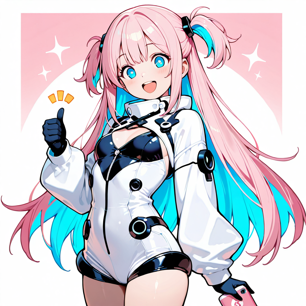 サクラが嬉しそうなイラスト