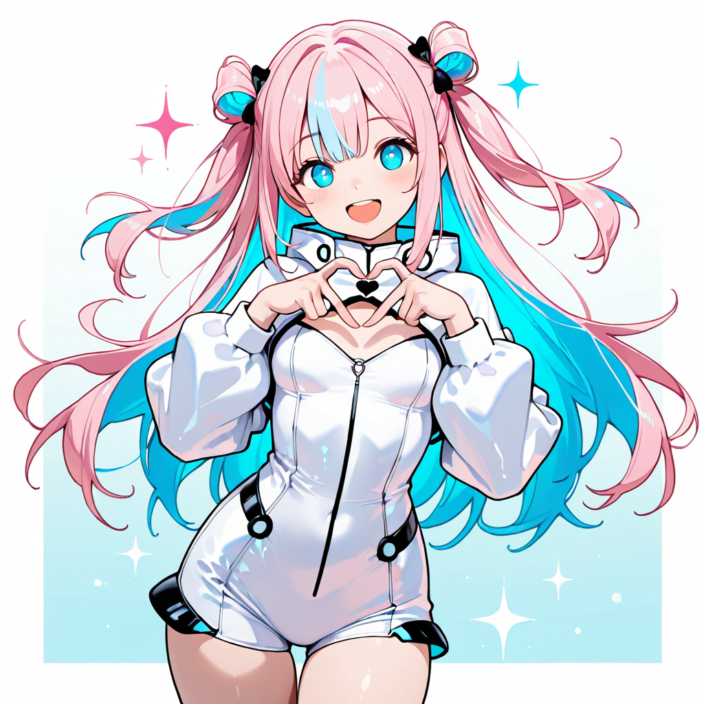 サクラがおすすめポーズをしているイラスト