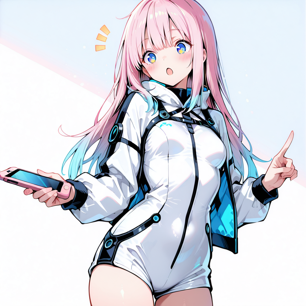 サクラがスペックを解説するイラスト