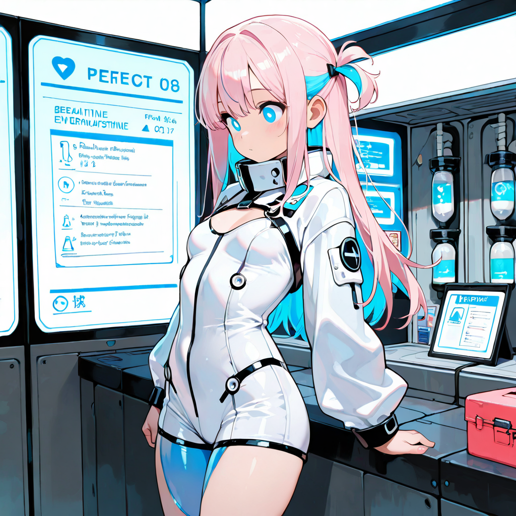 サクラがスペックを解説するイラスト