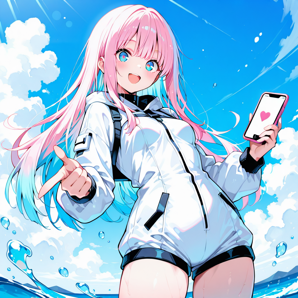 サクラがスペックを解説するイラスト
