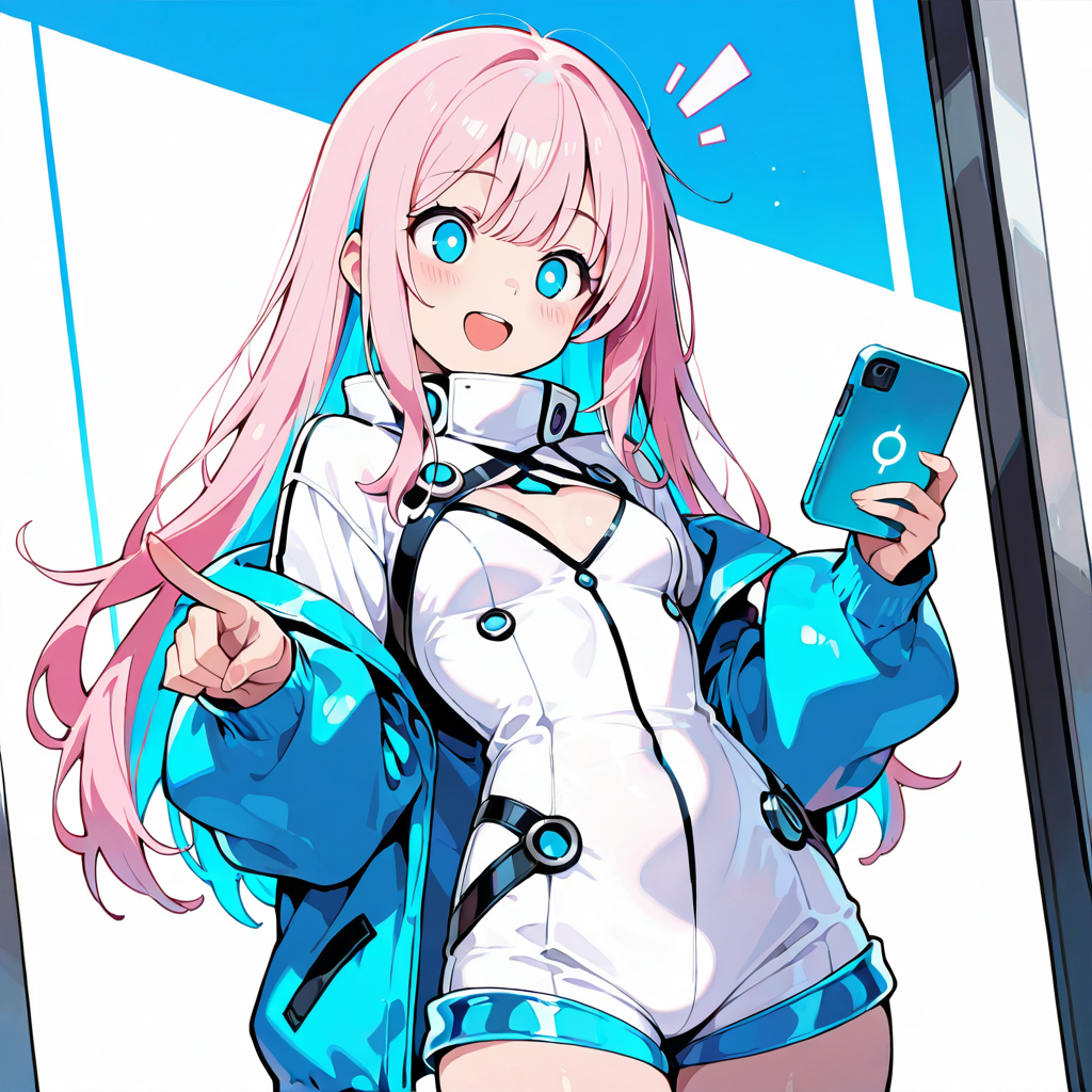 サクラがスペックを解説するイラスト