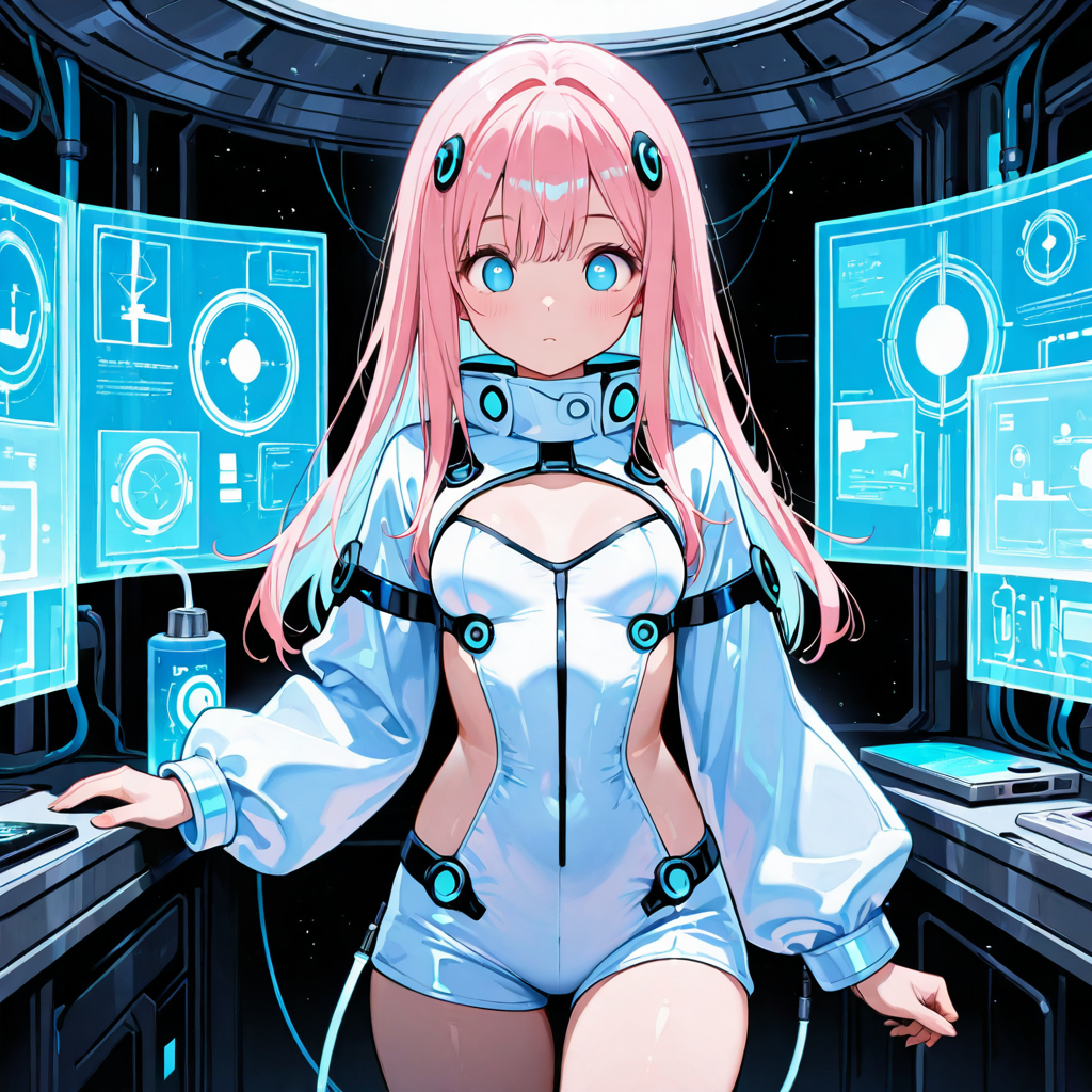 サクラがスペックを解説するイラスト