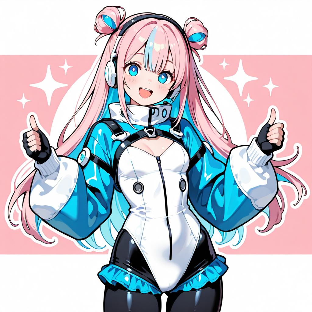 サクラが嬉しそうなイラスト