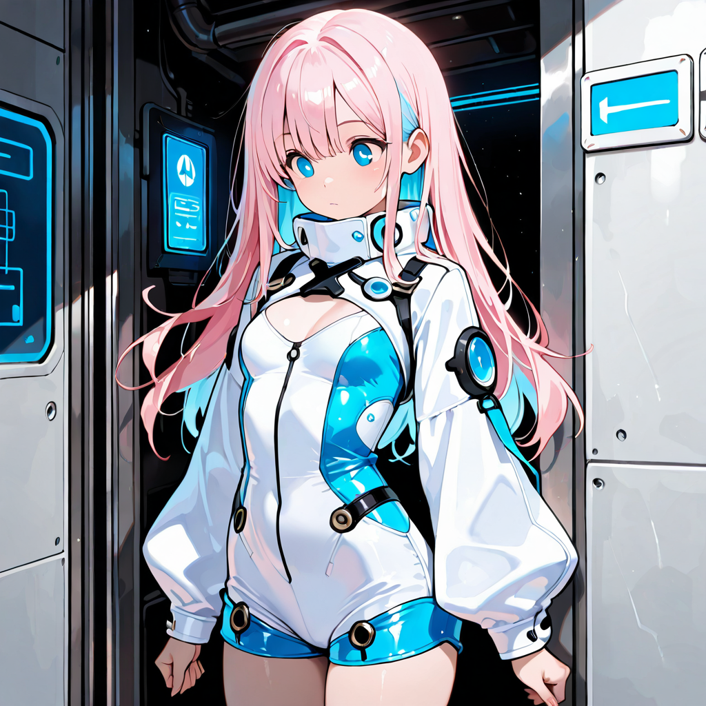 サクラが考え込んでいるイラスト