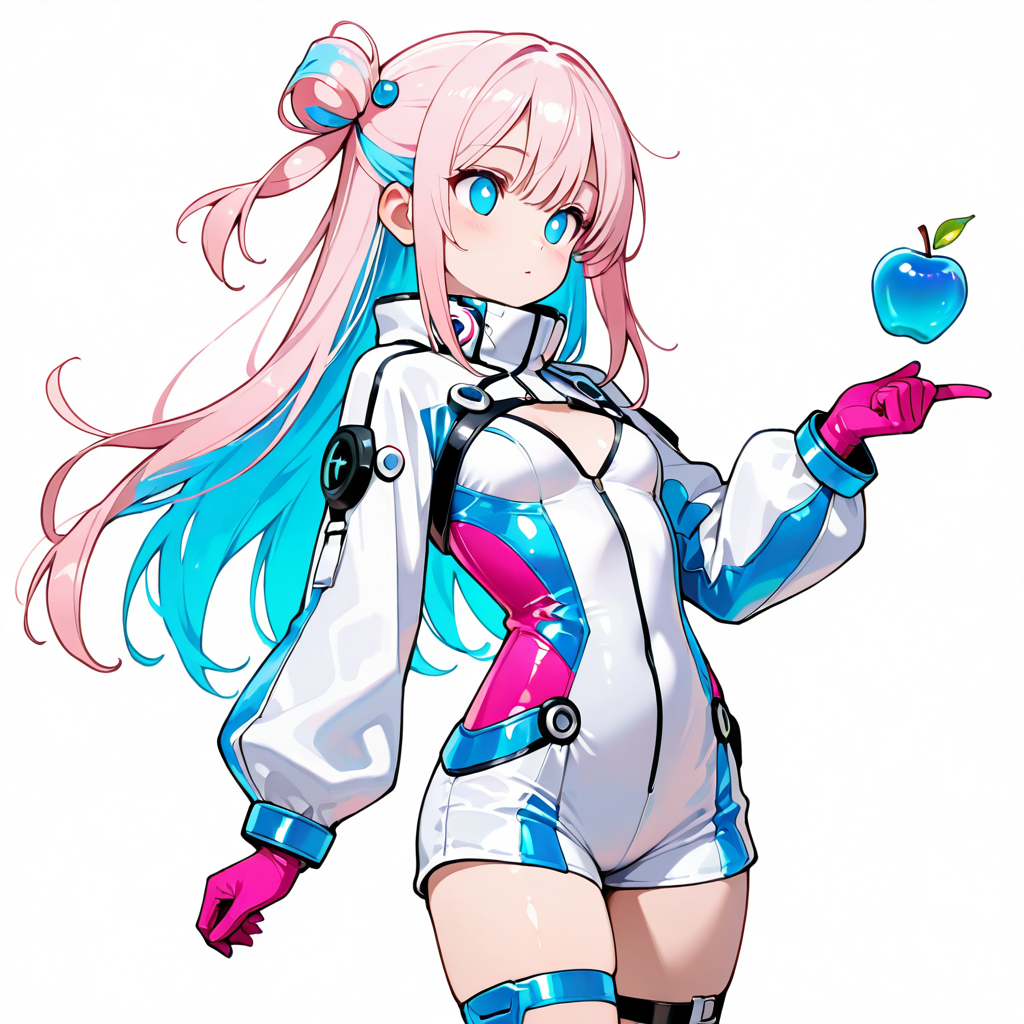 サクラがスペックを解説するイラスト