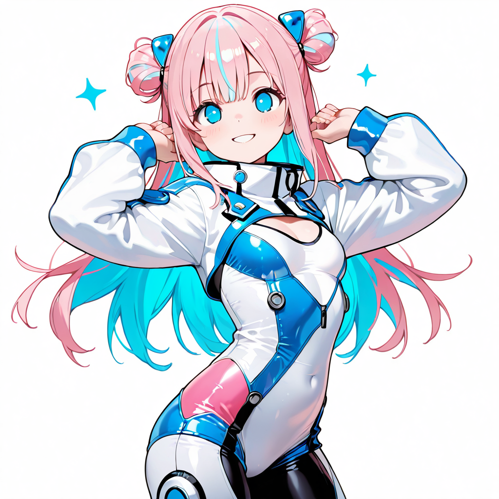 サクラがおすすめポーズをしているイラスト