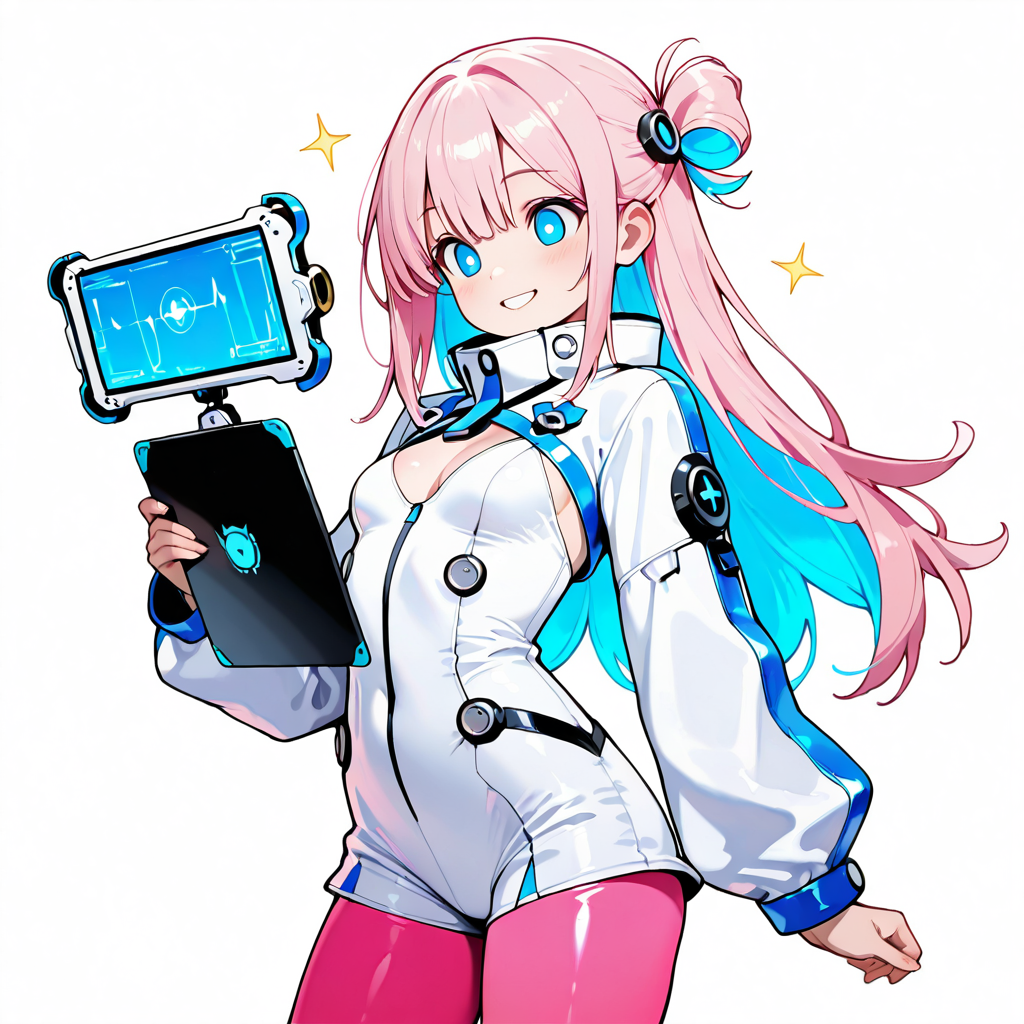 サクラがスペックを解説するイラスト