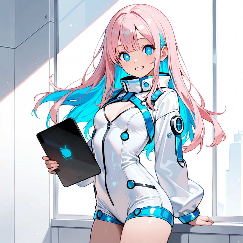 サクラがスペックを解説するイラスト