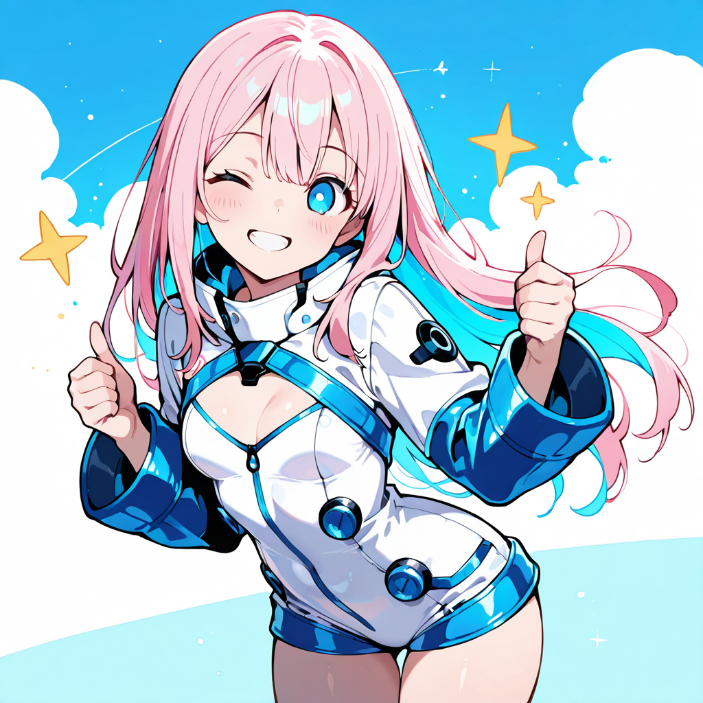 サクラが嬉しそうなイラスト