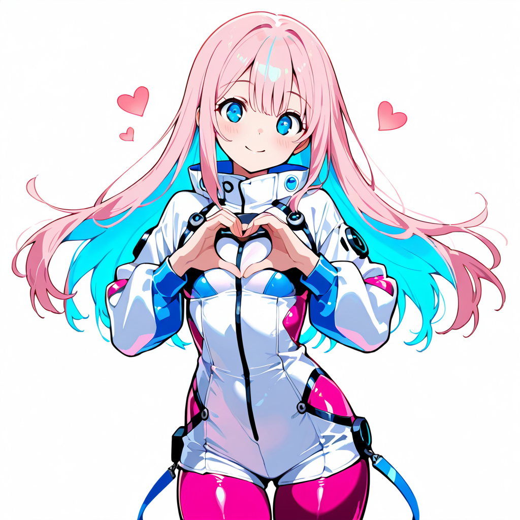 サクラがおすすめポーズをしているイラスト