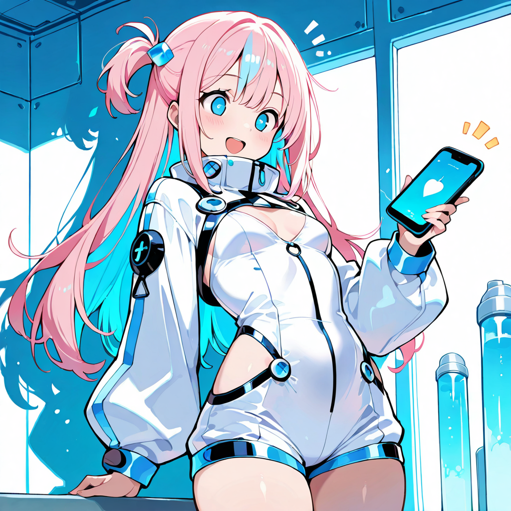 サクラがスペックを解説するイラスト