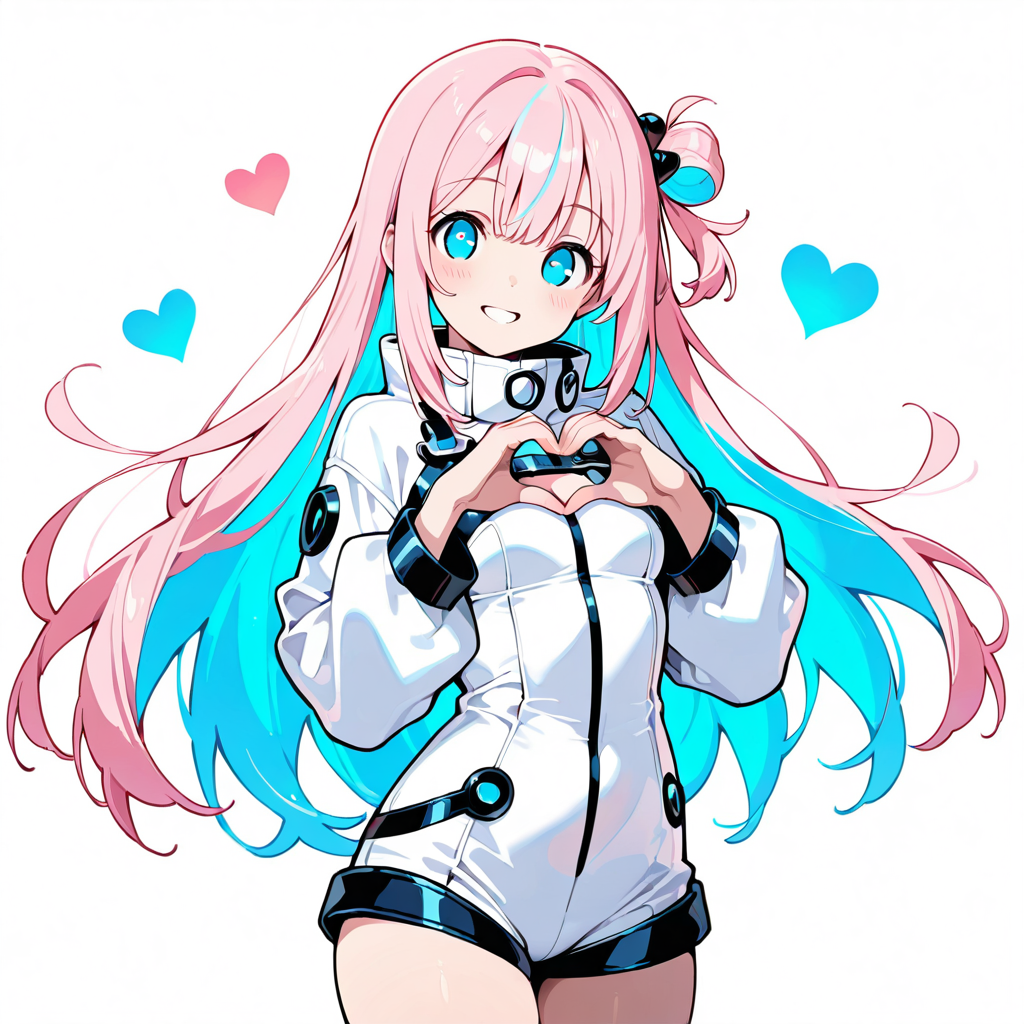 サクラがおすすめポーズをしているイラスト