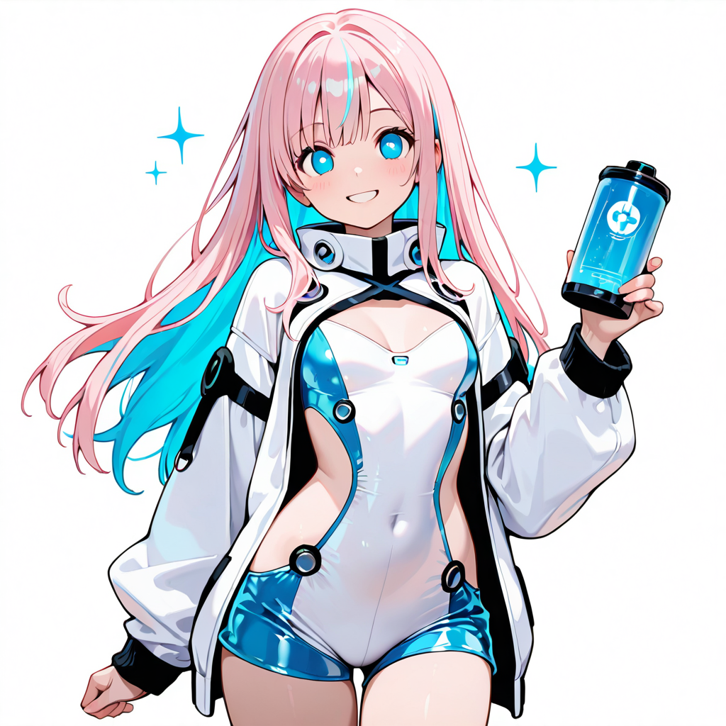 サクラがスペックを解説するイラスト