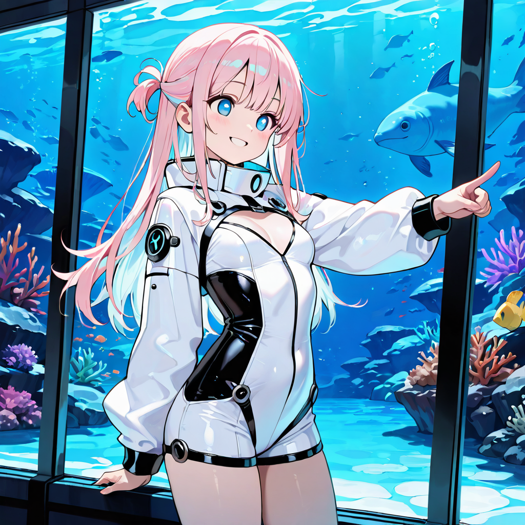 サクラがスペックを解説するイラスト