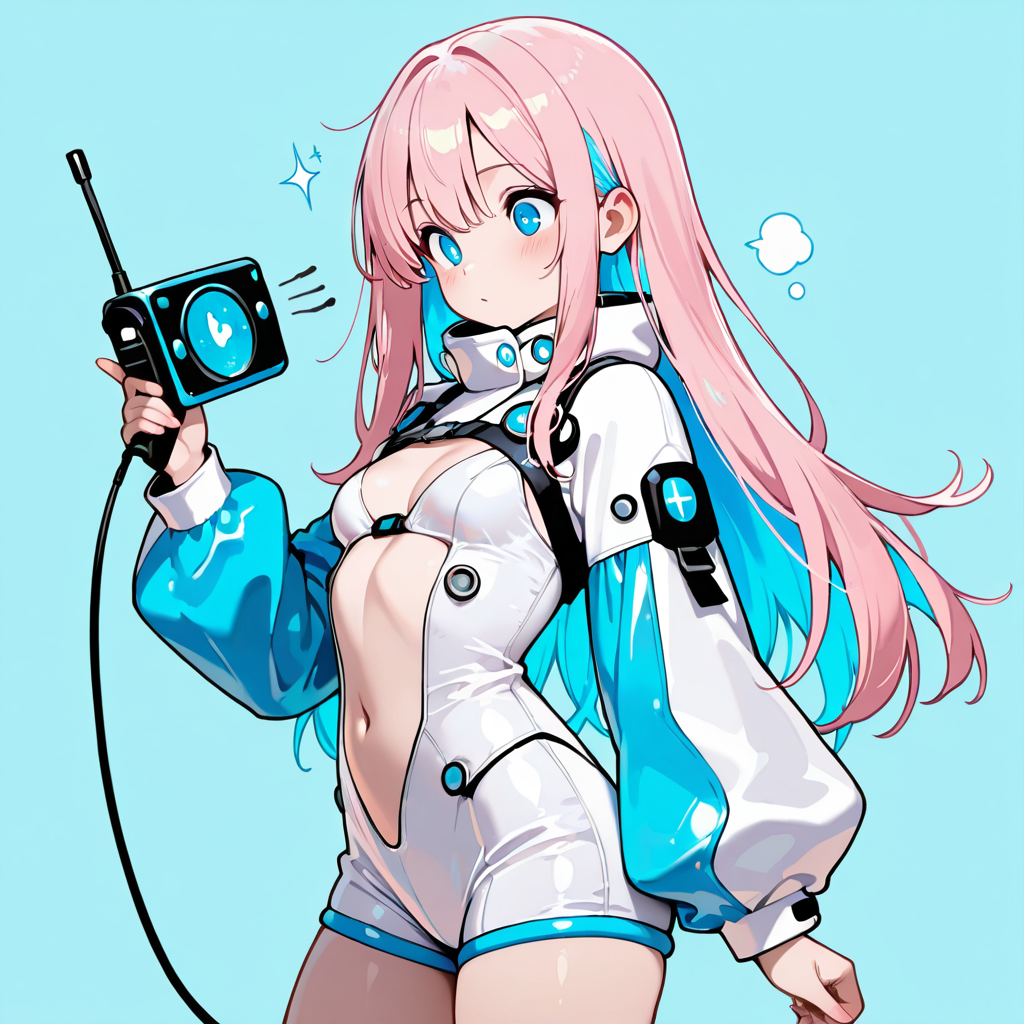 サクラがスペックを解説するイラスト