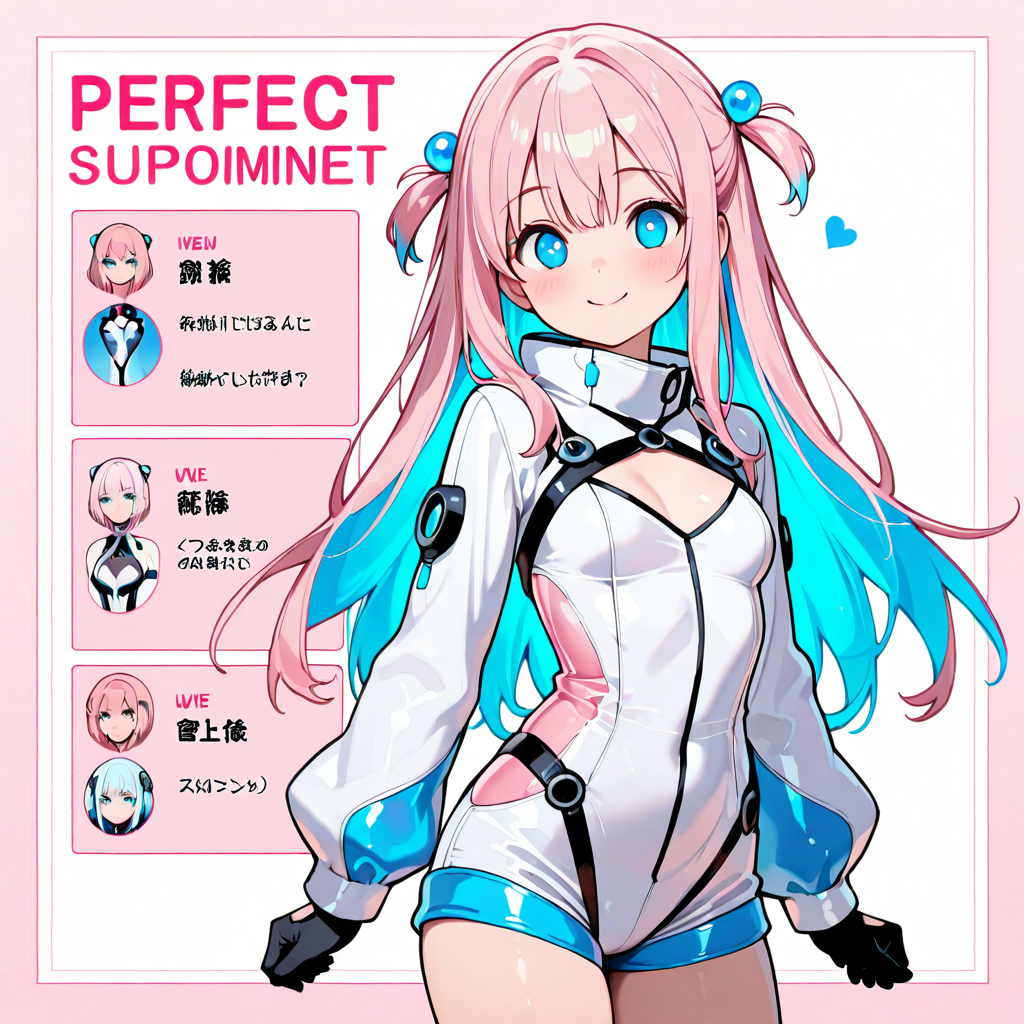 サクラがスペックを解説するイラスト