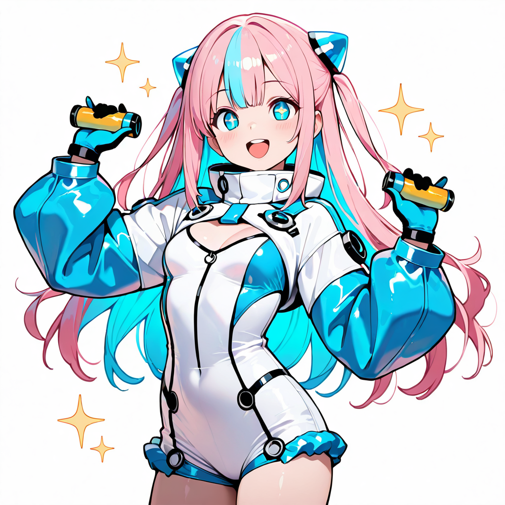 サクラがおすすめポーズをしているイラスト