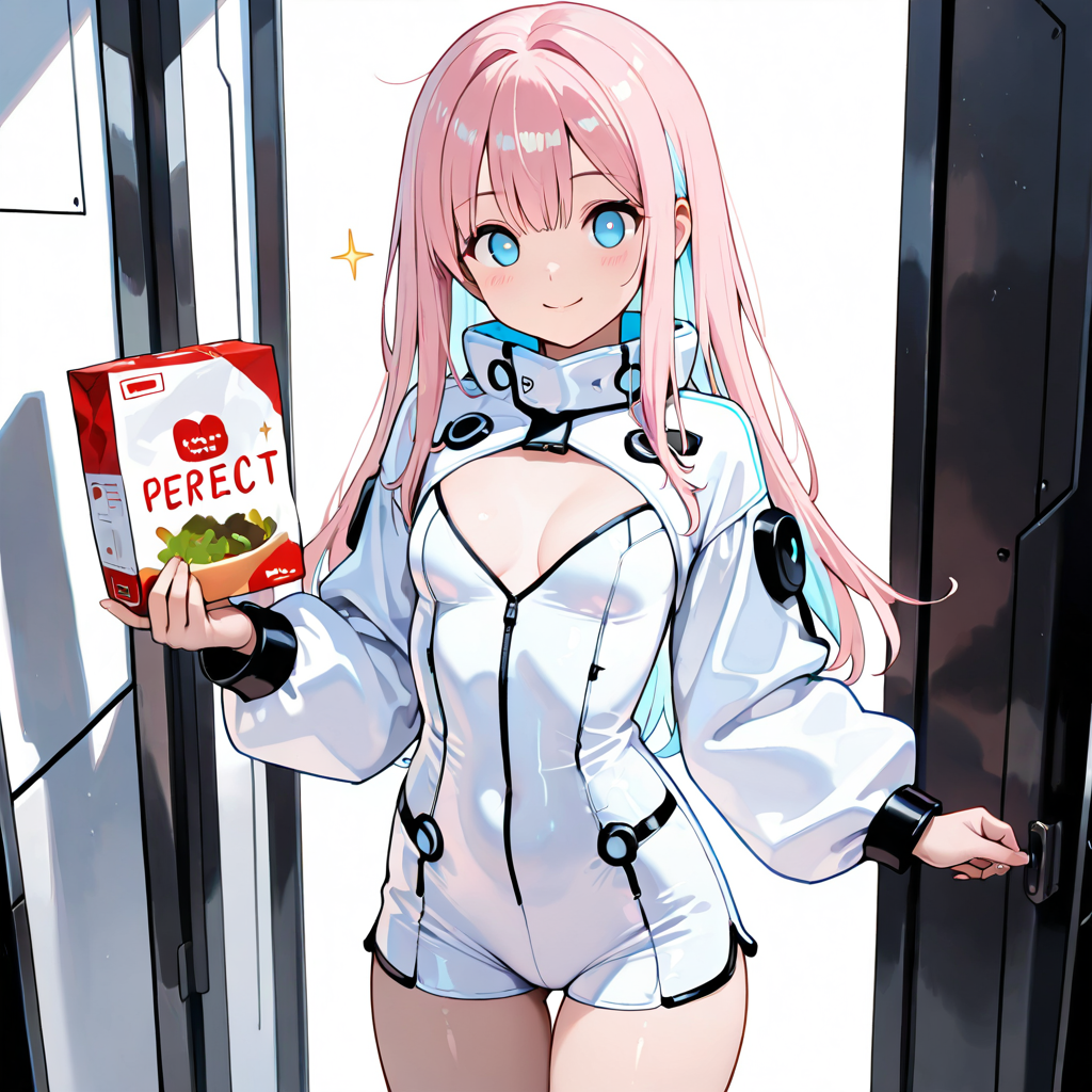 サクラがスペックを解説するイラスト