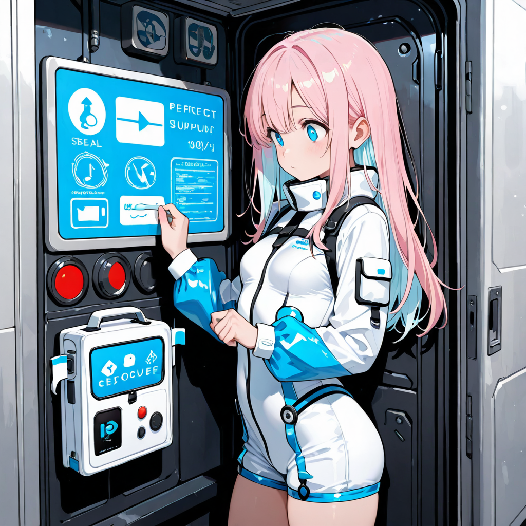 サクラがスペックを解説するイラスト