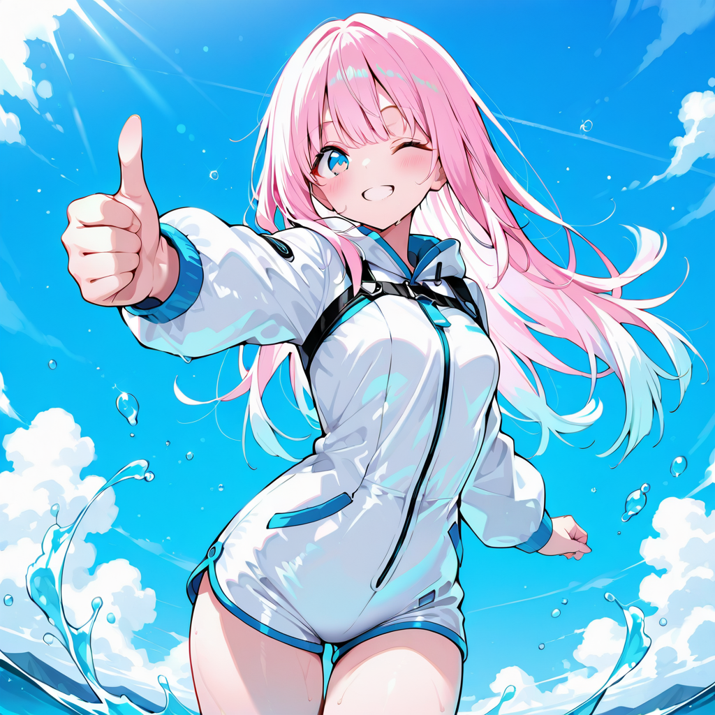 サクラが嬉しそうなイラスト