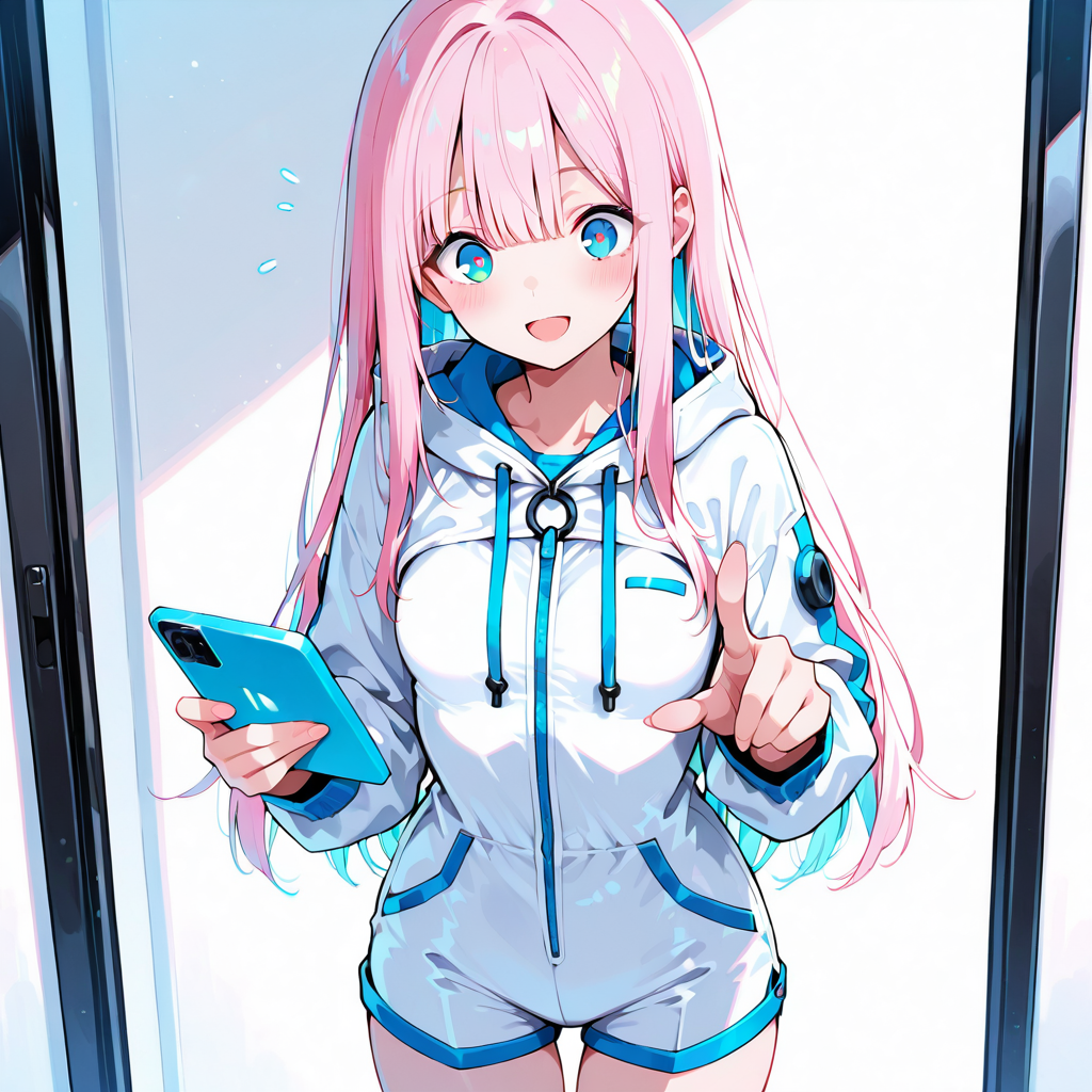サクラがスペックを解説するイラスト