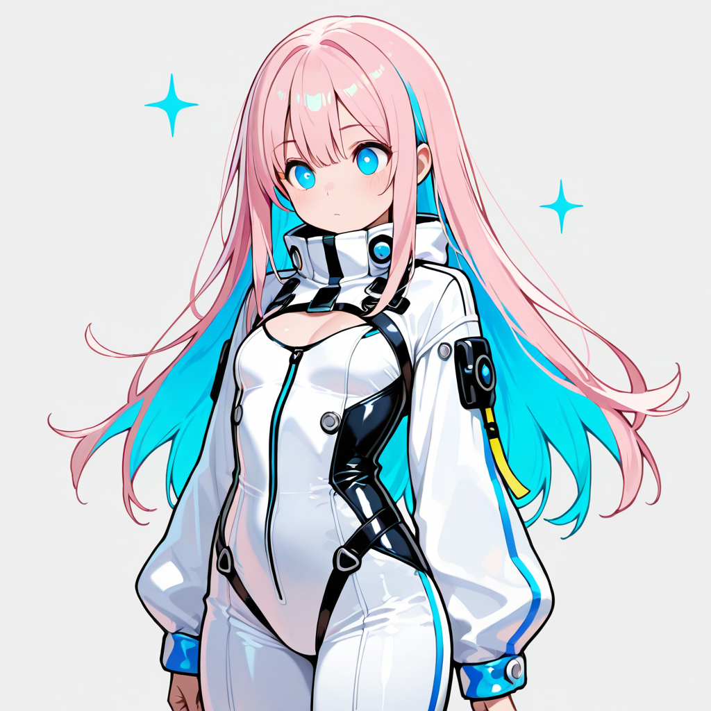 サクラが考え込んでいるイラスト