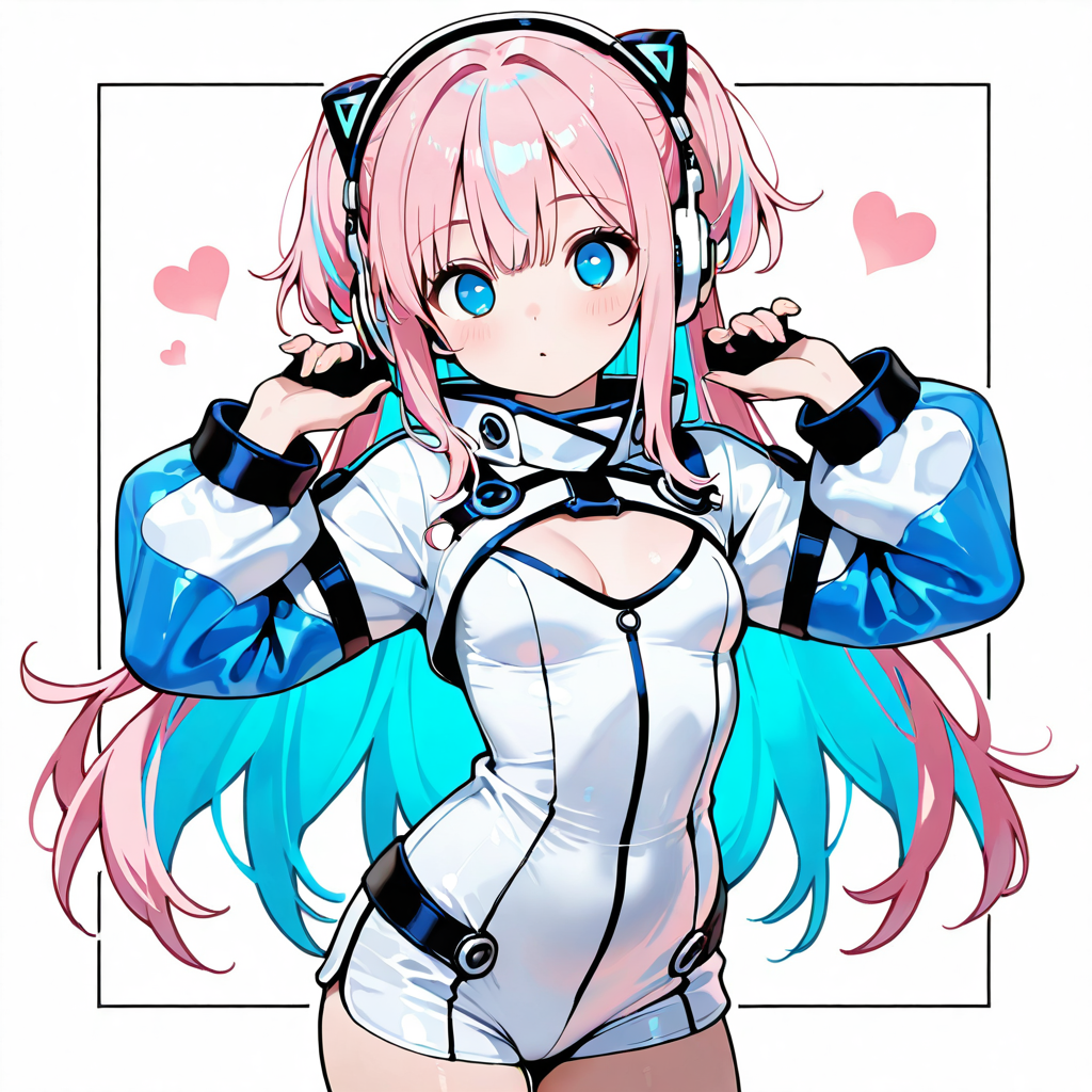 サクラがおすすめポーズをしているイラスト