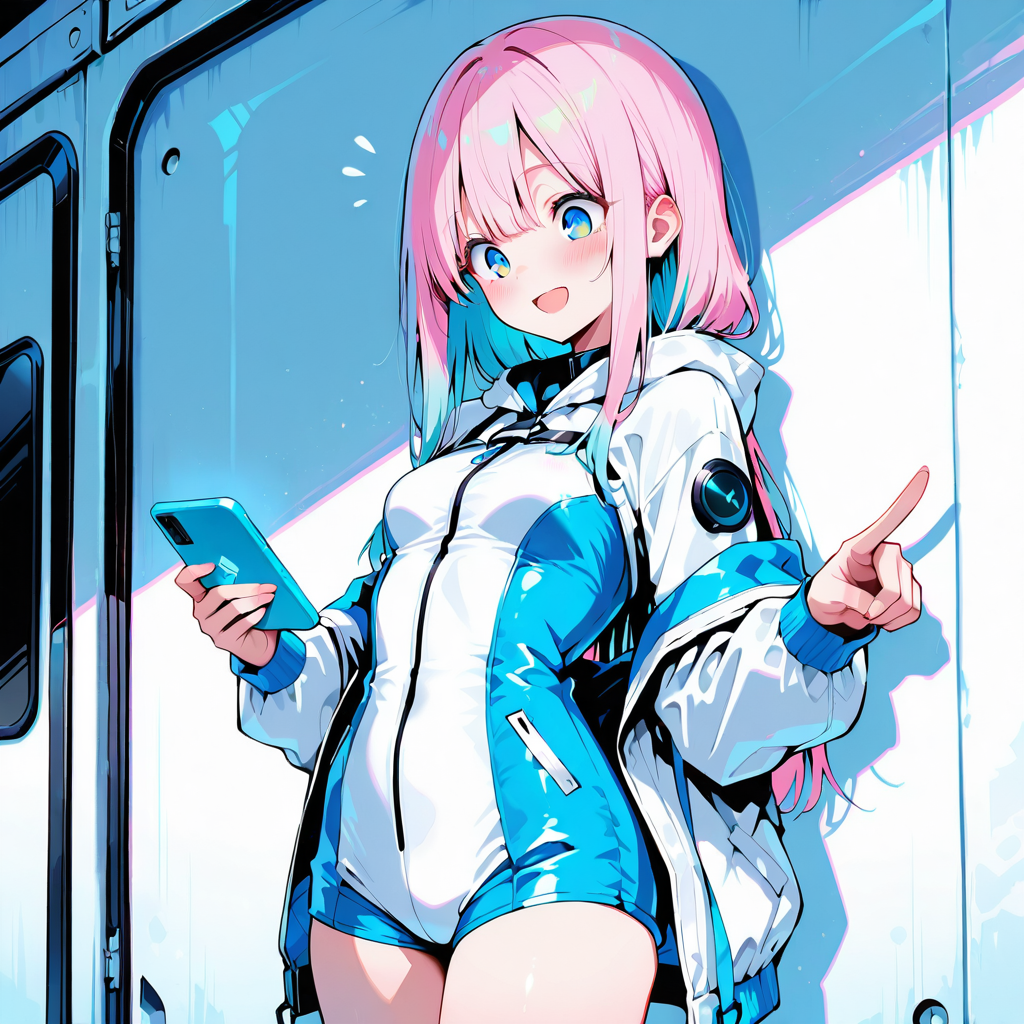 サクラがスペックを解説するイラスト