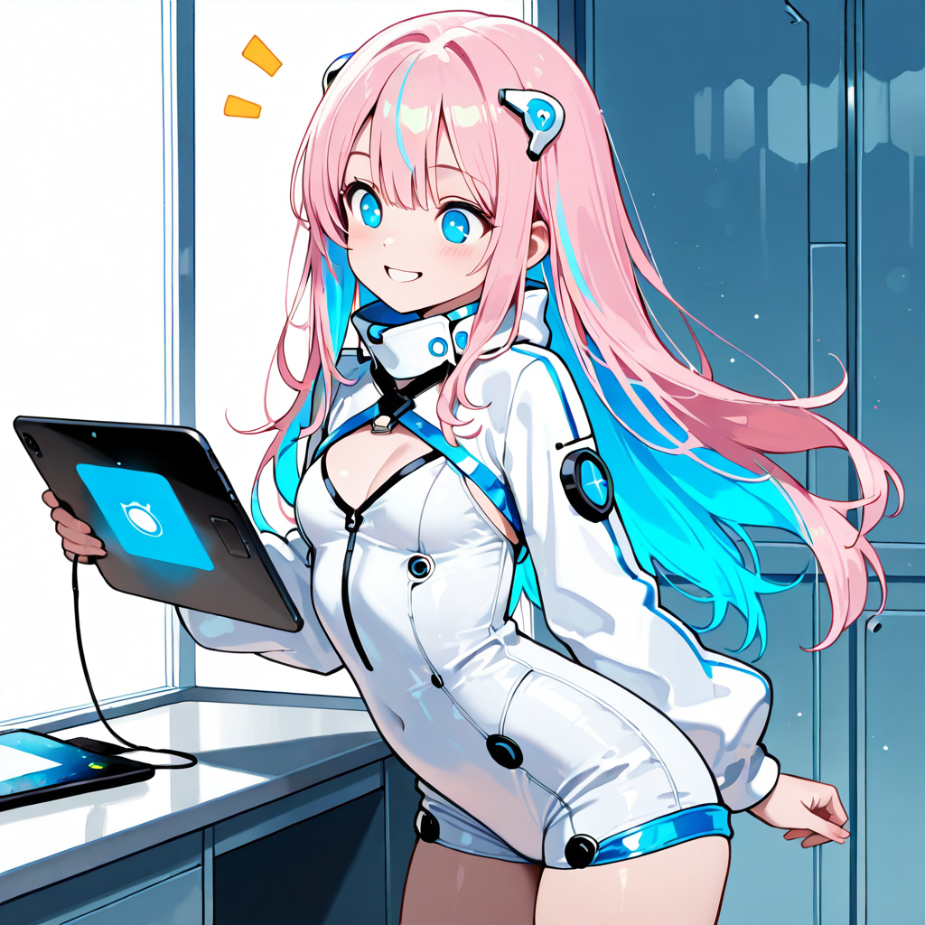 サクラがスペックを解説するイラスト