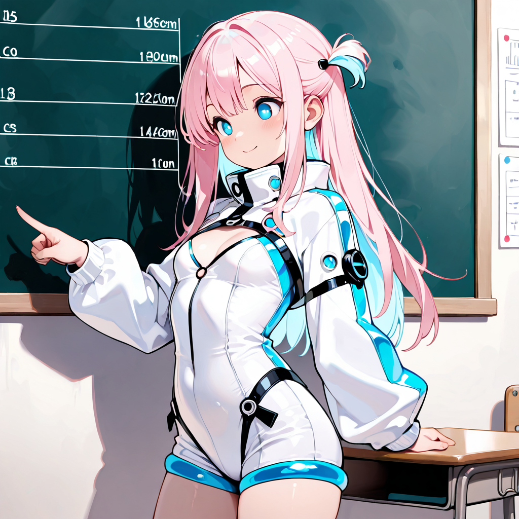 サクラがスペックを解説するイラスト