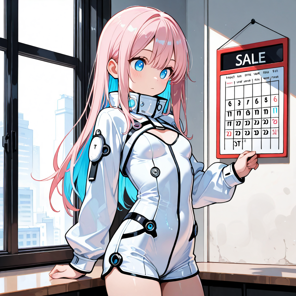 サクラがスペックを解説するイラスト