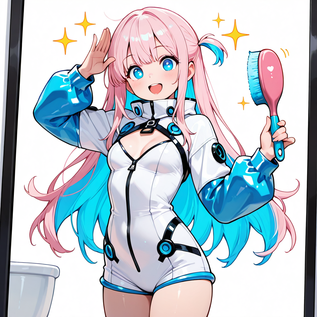 サクラがおすすめポーズをしているイラスト